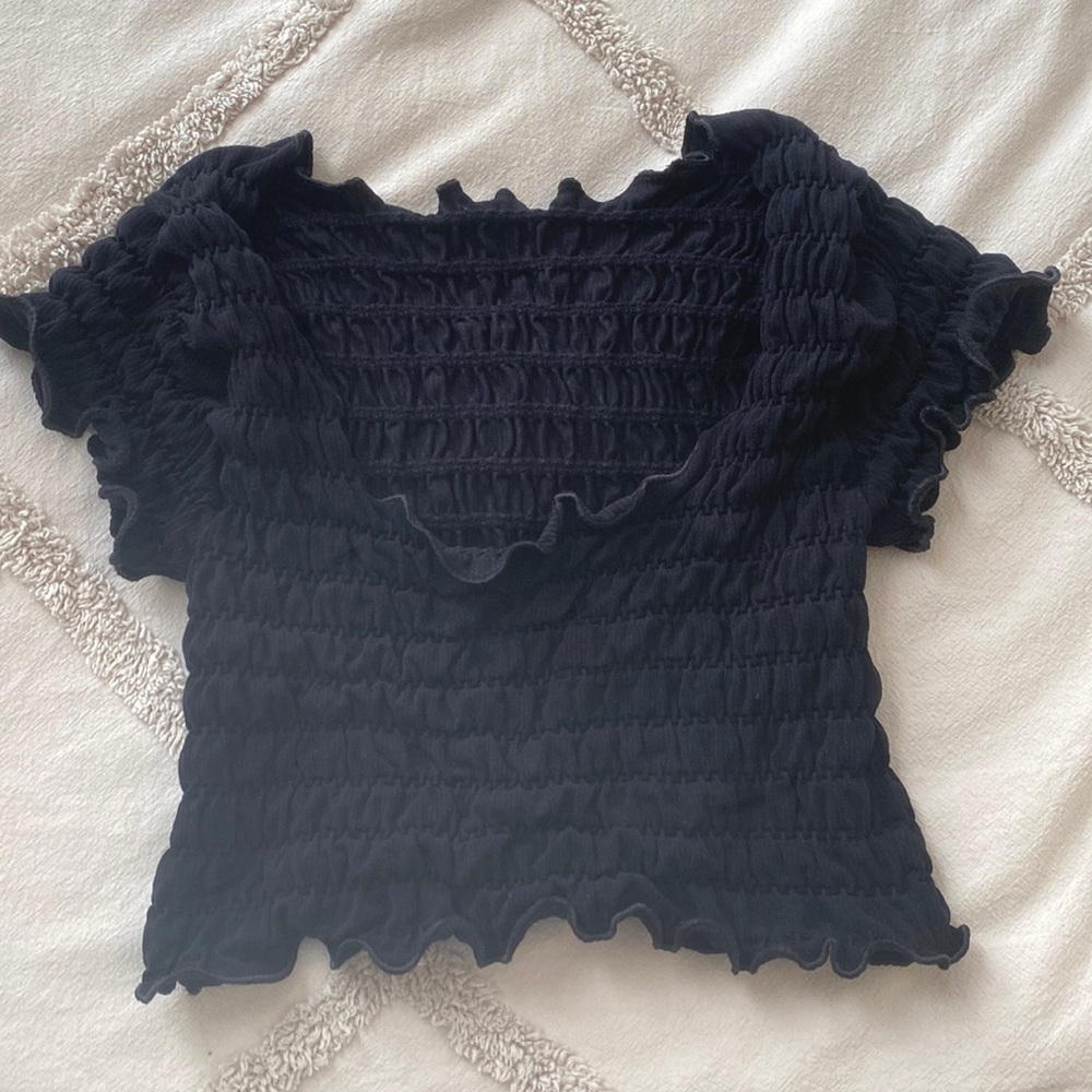 NWOT Anthropology Rouched crop top